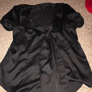 Black silk blouse- worn once